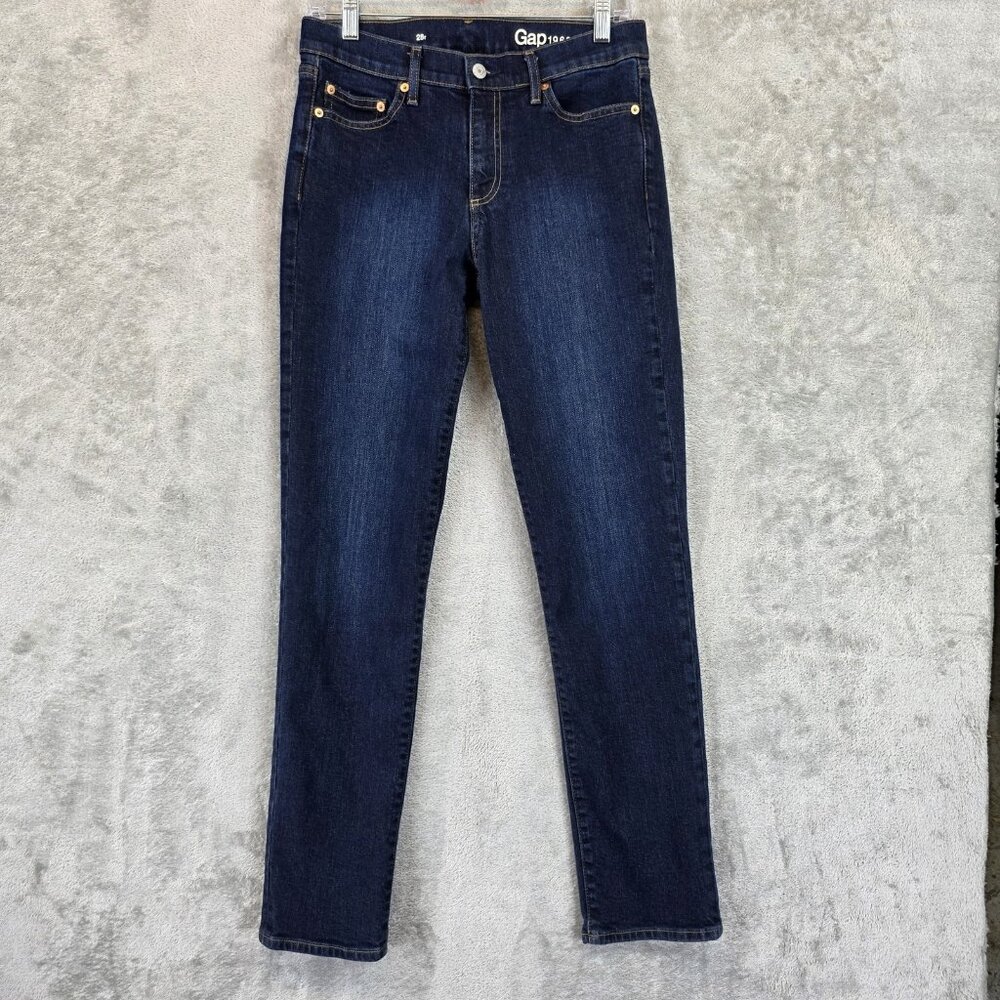 Gap 1969 Jeans Womens 28 Straight High Rise Stretch Authentic Denim Pants
